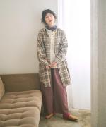 ウォームコットンチェック　シャツジャケット