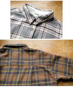 ウォームコットンチェック　シャツジャケット