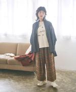 ウォームコットンチェック　パンツ