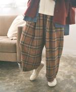 ウォームコットンチェック　パンツ