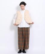 ウォームコットンチェック　パンツ