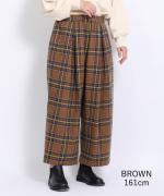 ウォームコットンチェック　パンツ