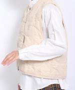 コットンサテンキルト ベスト