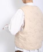 コットンサテンキルト ベスト