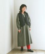 コットンサテンキルト ベスト