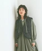 コットンサテンキルト ベスト