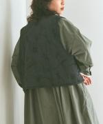 コットンサテンキルト ベスト