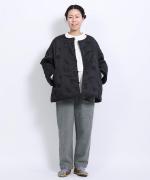 コットンサテンキルト ジャケット