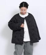 コットンサテンキルト ジャケット