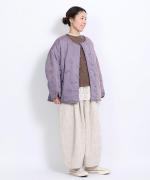 コットンサテンキルト ジャケット