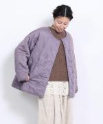 コットンサテンキルト ジャケット