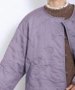 コットンサテンキルト ジャケット