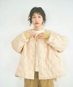 コットンサテンキルト ジャケット