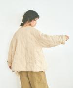 コットンサテンキルト ジャケット