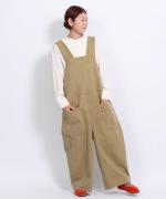 ピグメントコットンツイル　2wayサロペット