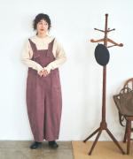 ピグメントコットンツイル　2wayサロペット