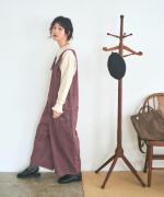 ピグメントコットンツイル　2wayサロペット