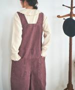 ピグメントコットンツイル　2wayサロペット