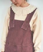 ピグメントコットンツイル　2wayサロペット