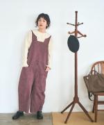 ピグメントコットンツイル　2wayサロペット