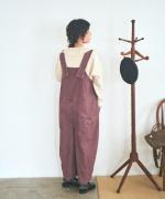 ピグメントコットンツイル　2wayサロペット