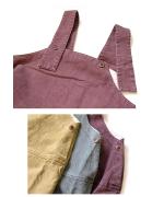 ピグメントコットンツイル　2wayサロペット