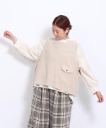太畝コーデュロイ　2wayベスト