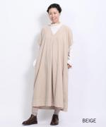 太畝コーデュロイ　ワンピース