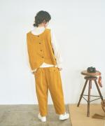 太畝コーデュロイ　9分丈パンツ