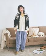 太畝コーデュロイ　9分丈パンツ