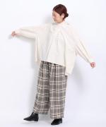 ライトコットンポプリン　フードブラウス