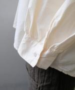 ライトコットンポプリン　フードブラウス