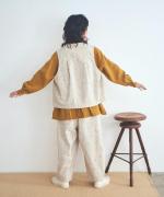 花柄ジャガード　ベスト