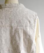 花柄ジャガード　ベスト