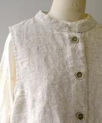 花柄ジャガード　ベスト