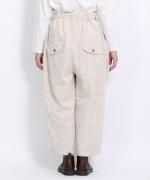 花柄ジャガード　テーパードパンツ