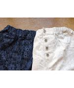 花柄ジャガード　テーパードパンツ