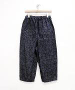 花柄ジャガード　テーパードパンツ