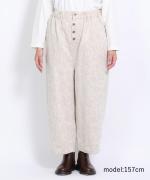 花柄ジャガード　テーパードパンツ