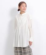 ふわふわコットン　チュニックブラウス