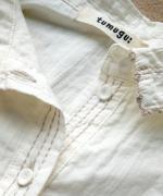 ふわふわコットン　チュニックブラウス