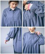 ふわふわコットン　チュニックブラウス