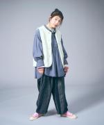 ふわふわコットン　チュニックブラウス