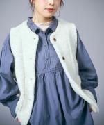 ふわふわコットン　チュニックブラウス