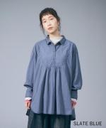 ふわふわコットン　チュニックブラウス