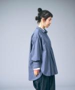 ふわふわコットン　チュニックブラウス