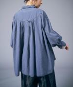 ふわふわコットン　チュニックブラウス