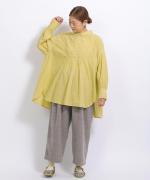 ふわふわコットン　チュニックブラウス