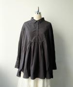 ふわふわコットン　チュニックブラウス