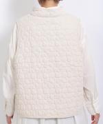 ちょうちょうキルティングデニム　ベスト